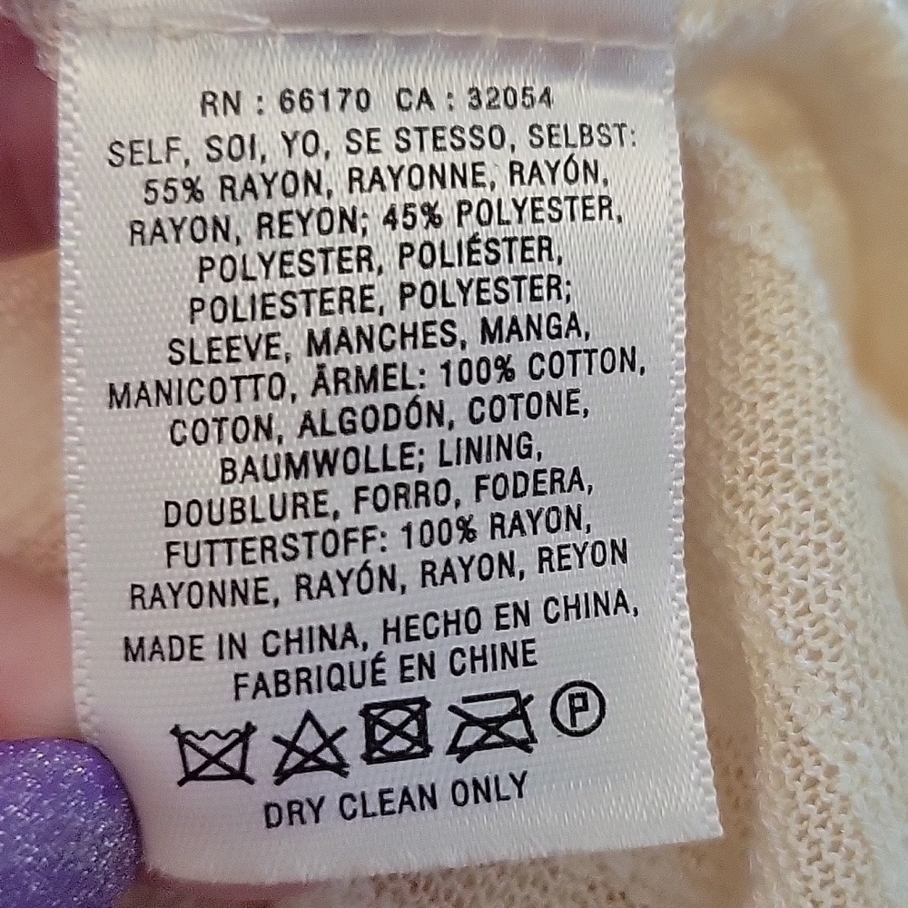 Anthropologie Meadow Rue Ivory Crocheted Lace Peasant Top SM - Picture 10 of 12